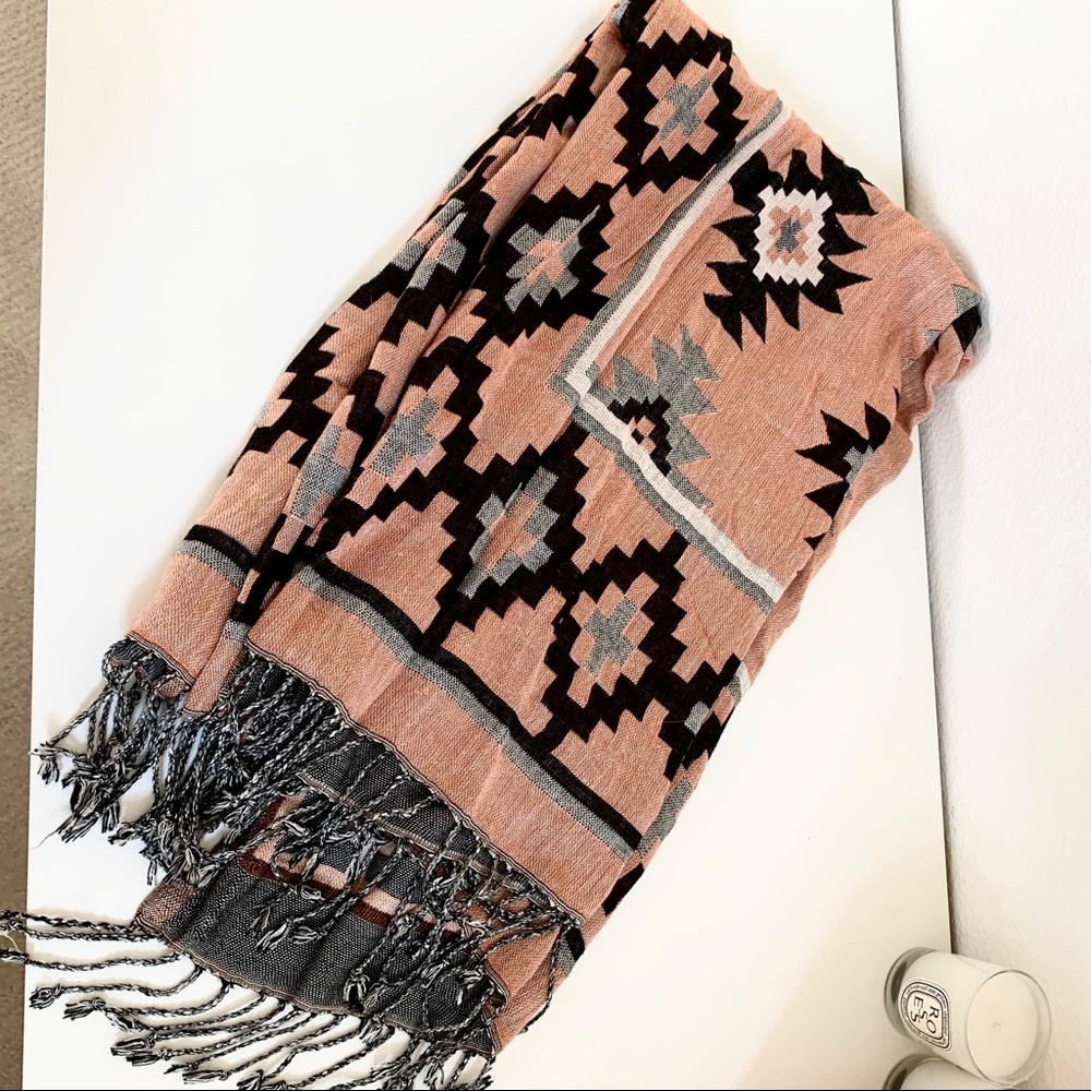 Nordstrom Fringe Aztec Scarf